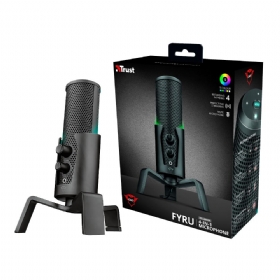 Microfone Streamer Trust Gaming GXT 258 Fyru LED USB - 23465