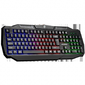 Teclado Gamer Evolut Ranger LED Rainbow ABNT - EG-207 Semi-Mecânico