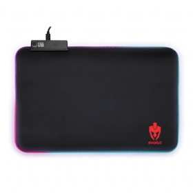 Mouse Pad Gamer Evolut Rgb Eg410 Borda Led - Médio 36 X 26 Cm