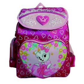 Mochila Escolar Feminina Mod-611 (Rosa)