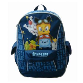 Mochila Escolar Masculina Mod-645 (Azul)