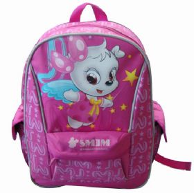 Mochila Escolar Feminina Mod-653 (Rosa)