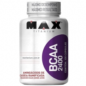 BCAA 2400 Aminoácido - 100 Caps - Max Titanium