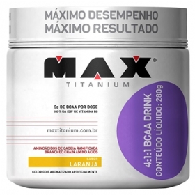 BCAA Drink 4:1:1 Aminoácido 280g - Max Titanium