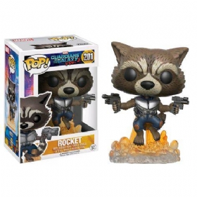 Boneco Rocket - Guardiões da Galaxia - Funko POP! 201