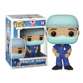 Boneco Funko Pop Male 01 Frontline Heroes (Enfermeiros Linha de frente) - Se