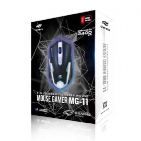 Mouse Gamer Óptico 2400 Dpi MG-11bsi Usb - C3 Tech