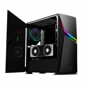 Gabinete Gamer Evolut Ashe RGB EG-811 Vidro Temperado c/ 1 Fan 120MM RGB + Frontal RGB